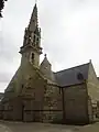 L'église paroissiale Saint-Gilles : le clocher.