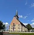Façade occidentale de l'église Saint-Léger.