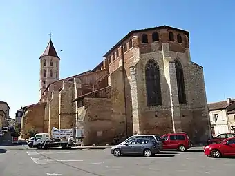 L'église vue du chevet.