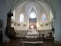 L'intérieur de l'église.