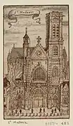 L'église Saint-Merri au XVIIe siècle.