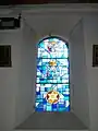Vitrail de la Vierge Marie.