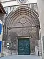 Église Saint-Paul de Beaucaire. Portail rue de l'hôtel de ville.