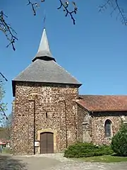 Église Saint-Jean-Baptiste de Mézos, XIVe siècle.
