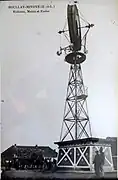 « Eolienne, Mairie et Ecoles »