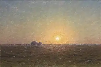 Coucher de soleil à Öland.
