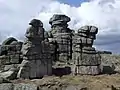 Vue des Śląskie Kamienie (en), à la frontière polono-tchèque.