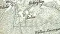 Żalin sur la carte D. G. Reymann (XIXe&nbsp;siècle).