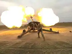 Tirant au 152&nbsp;mm D-20.