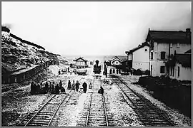 La gare de Velyki Birky à la fin du XIXe&nbsp;siècle.