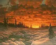 Ivan Choultsé : Coucher du soleil (1920)