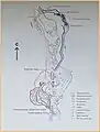 Topographie connue de la grotte.