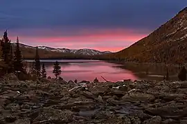 Coucher de soleil.