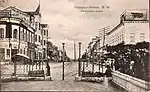 Vue de la rue de la Noblesse, de la place Saint-Alexis vers la rue de la Résurrection (1910).