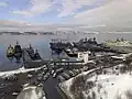 Vue du port de Severomorsk.