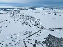 Vue en hiver.