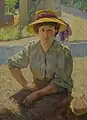 Portrait d'ouvrière, 1908. Peinture à l'huile sur toile, 61x46 cm.