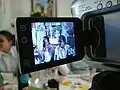 Exemple d'écran LCD arrière articulé permettant également d'effectuer la visée en mode Live View.