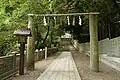 Floral display at Ishizuchi Shrine