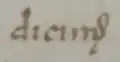 ꝸ dans le Codex 115 de Cologne.