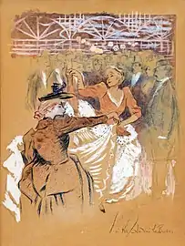 Le Cancan au bal Bullier - Collection David E. Weisman et Jacqueline E. Michel. Palm Beach (USA)
