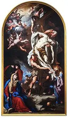 Luca Giordano, Déposition, 1660, Galeries de l'Académie de Venise