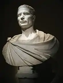 Buste en marbre de Jules César