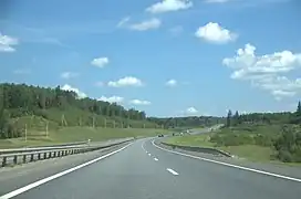 La M8 dans l'oblast de Vladimir.