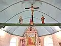 Chapelle Sainte-Brigitte, poutre de gloire.