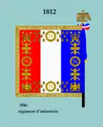 Drapeau modèle de 1812 (revers)