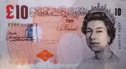 Billet de 10&nbsp;livres sterling (1re&nbsp;série, recto).