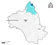 Cantoin dans l'intercommunalité en 2020.