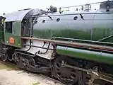 Détails d'une 141 R de la tranche 1101 à 1340 : Roues Boxpok, bissel "Delta", châssis monobloc.