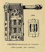 Crécelle du XIVe&nbsp;siècle