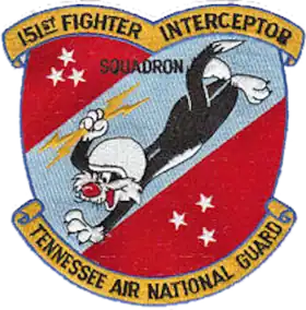 Insigne du 151st Fighter-Interceptor Squadron inspiré de Sylvestre.