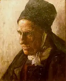 Vieille bretonne du Faouët (1910), huile sur toile, musée du Faouët.