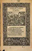Estampe du combat entre les Centaures et les Lapithes, Bernard Salomon, 1564, Académie de Lyon, Bibliothèque Municipale de Lyon.