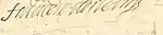 Signature de Françoise d'Orléans