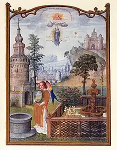 Miniature du Bréviaire Grimani attribuée à Simon Bening.