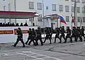 Défilé d'unité de la brigade.