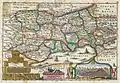 Carte des subdivisions de la Principauté de Neuchâtel et Valangin en 1747 par Daniel de Lafeuille.