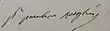 Signature de Pauline Bonaparte
