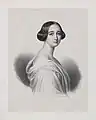 Portrait de la princesse Augusta de Hesse-Cassel, épouse du baron von Blixen-Finecke
