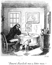 « Benoni Burdock was a bitter man. » Source: Yankee Notions 1838