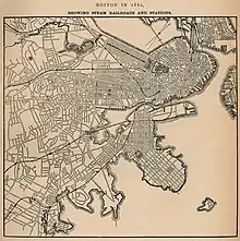 Chemins de fer à Boston en 1880
