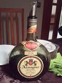 Armagnac en basquaise de 70&nbsp;cℓ.