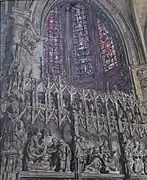 1936 VillainIntérieur de la cathédrale de Chartres, musée des beaux-arts.