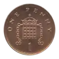 Revers de la pièce de 1 Penny