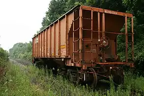 Modèle de wagon-trémie américain.
