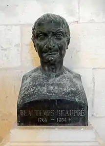 Buste de Charles-François Beautemps-Beaupré dans la salle des rois.